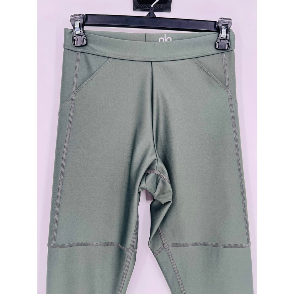 Alo Yoga High Waist 4 Pocket Utility Leggings Dark Cactus Green Women's Small - Picture 2 of 9